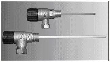 Twist-top temperature and relief valve